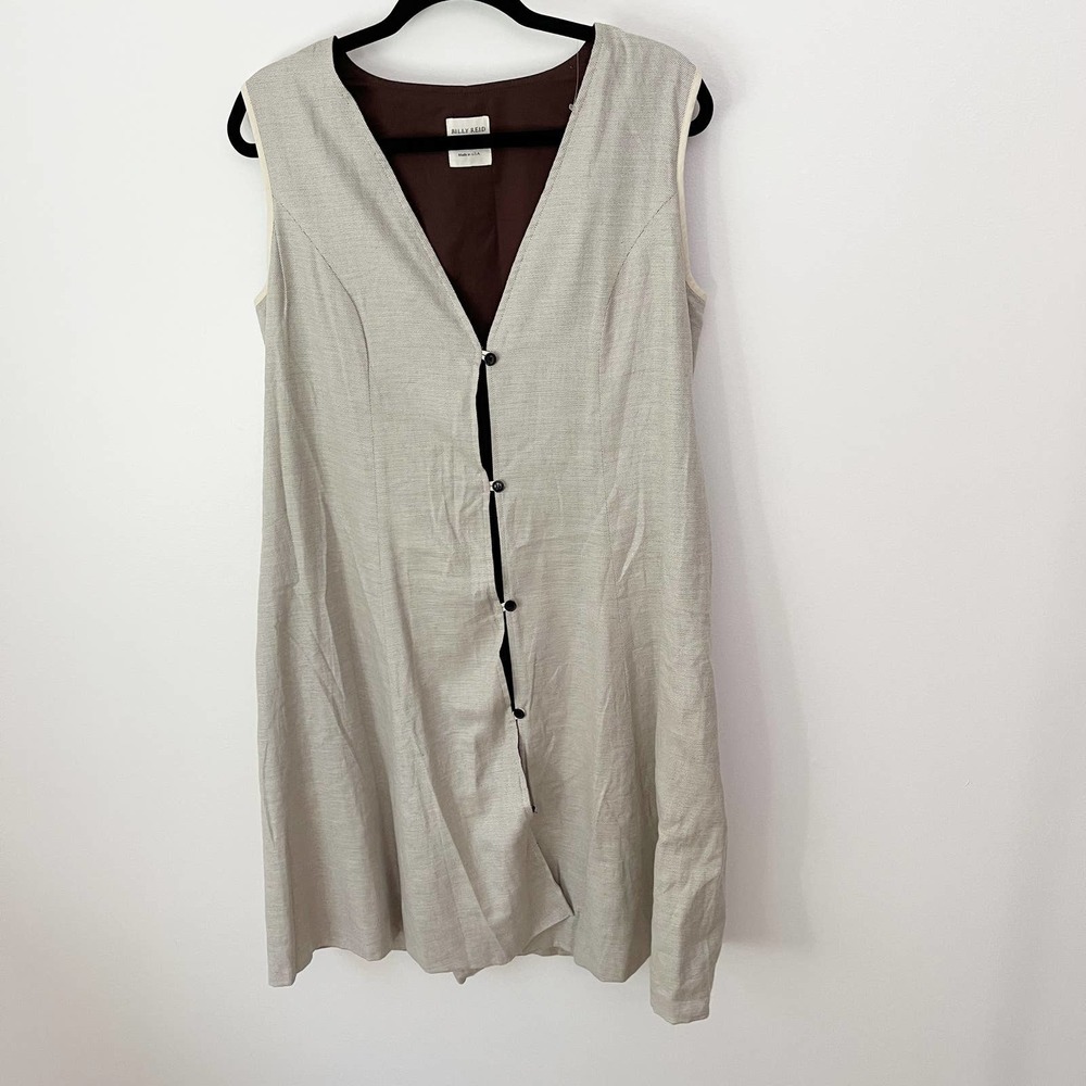 Billy Reid Button Down Dress Stone - 8